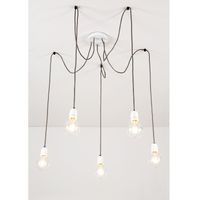 Wisząca lampa PORCIA 3181502 ceramiczna loftowy zwis pająk biały grafitowy