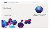 Soczewki miesięczne Biofinity, 6 szt. -3.00