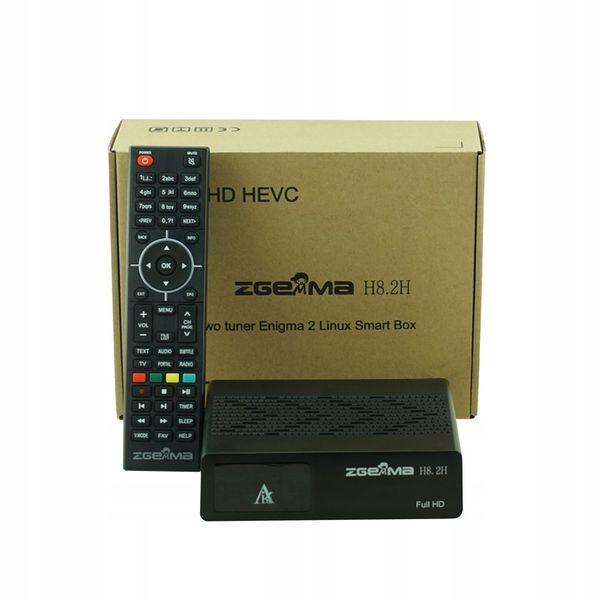 TUNER ZGEMMA H8.2H DEKODER SAT + DVB-T2 HEVC ENIGMA2 E2 + ADAPTER zdjęcie 10