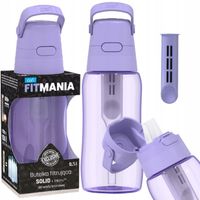 Bidon butelka filtrująca 0,5L + filtr do wody lawendowa FitMania Dafi Solid