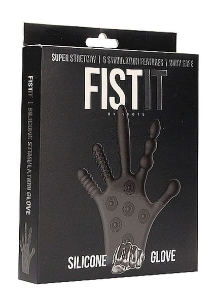 Silicone Stimulation Glove - Black zdjęcie 2