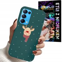 ETUI CASE DO OPPO RENO 5 4G 5G - ŚWIĄTECZNE WZORY RENIFER MIKOŁAJ PREZENT