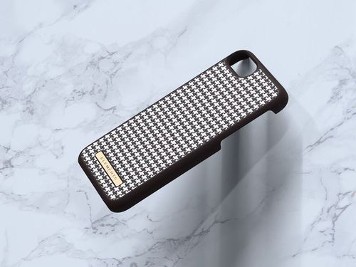 Materiałowe etui do iPhone SE 2020/8/7 (Dark Brown Pattern 2) na Arena.pl