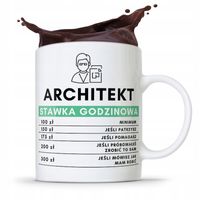 Kubek Architekta Projektanta Stawka Godzinowa Z Nadrukiem Ze Zdjęciem