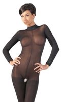 Catsuit With Lace Collar M/L