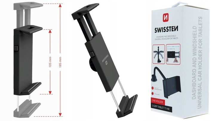 SWISSTEN Samochodowy uchwyt na tablet tel do 10" zdjęcie 6