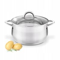 GARNEK Indukcja STALOWY Nierdzewny DUŻY Konighoffer Orvieto 6,1 l 24cm