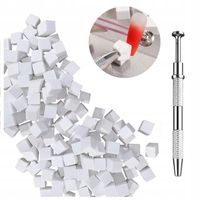 Zestaw Gąbeczki do ombre zdobień paznokci 100 szt. z chwytakiem