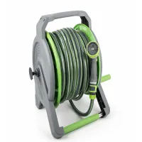 Wąż ogrodowy na bębnie zwijany gumowy 1/2 40m 4 warstwowy zbrojony