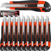 10x NÓŻ NOŻYK TAPET SKŁADANY OSTRZE ŁAMANE 18MM UNIWERSALNY OSTRZEM ŁAMANYM