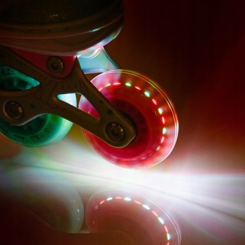 ROLKI REGULOWANE DLA DZIECI METEOR MERMAID S 30-33 kółka LED but półmiękki na Arena.pl