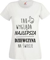 Koszulka z nadrukien NAJLEPSZA DZIEWCZYNA napis