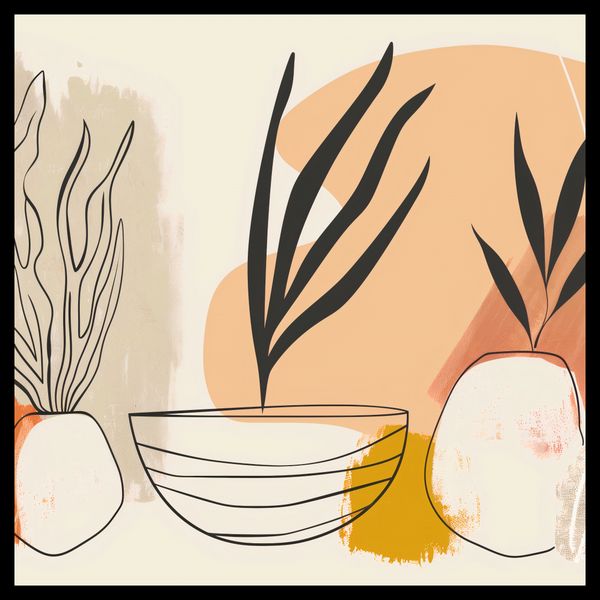 Plakat 60x60cm Szkice Botaniczne zdjęcie 2