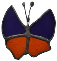 Motyl motylek szkło witrażowe zawieszka dekoracja prezent