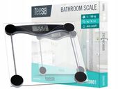 Waga łazienkowa Teesa LCD szklana dokładności do 0,1 kg max 180 kg