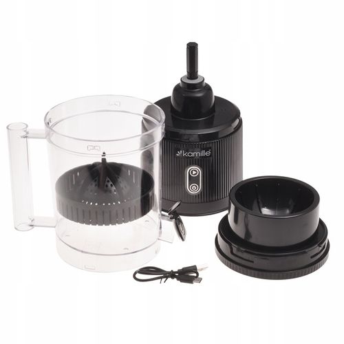 ELEKTRYCZNA WYCISKARKA DO CYTRUSÓW SOKÓW OWOCÓW BEZPRZEWODOWA USB KAMILLE na Arena.pl