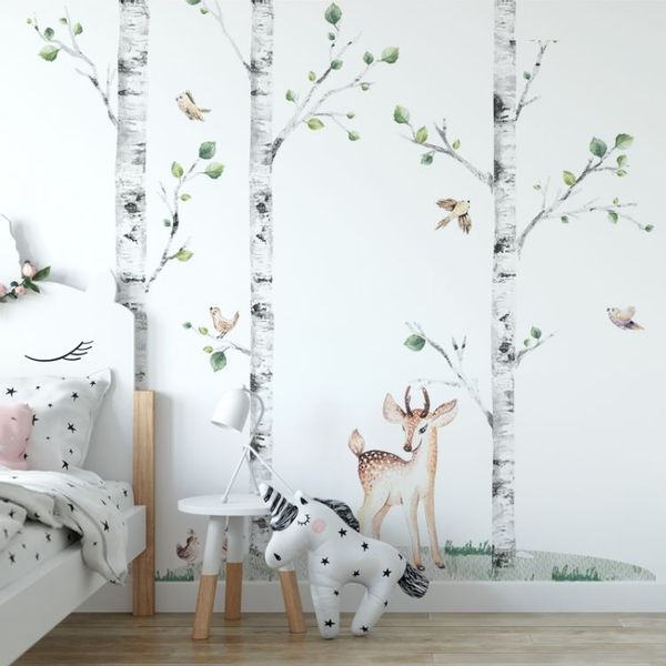 Komplet Naklejki Brzozy i Jelonek K02 zdjęcie 4