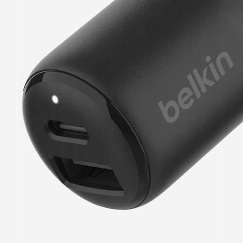 Belkin Ładowarka samochodowa - USB-C PD 3.0 3A PPS 30W + USB-A 12W, mała na Arena.pl