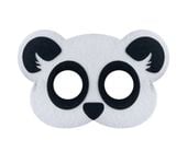 Maska filcowa Panda safari przyjęcie urodziny dzikie zwierzątka
