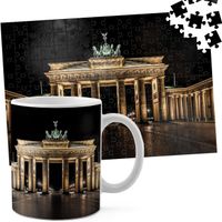 ZESTAW KUBEK + PUZZLE 110EL - Brama Brandenburska