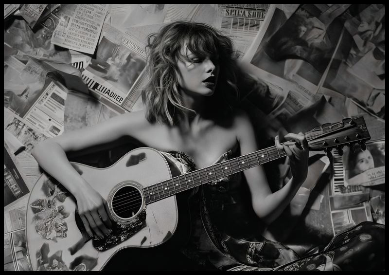 Plakat 100x70cm Młoda Gitarzystka zdjęcie 2