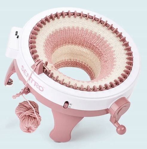 MASZYNA DZIEWIARSKA DO ROBIENIA NA DRUTACH WRZECIONO 48 IGIEŁ ZESTAW MŁYNEK na Arena.pl