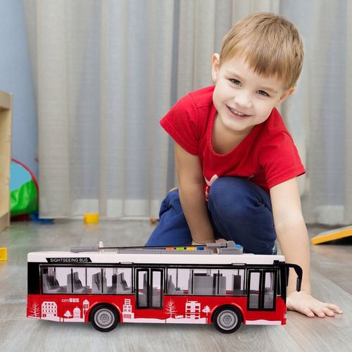 AUTOBUS MIEJSKI INTERAKTYWNY Z NAPĘDEM 1:16 OTWIERANE DRZWI DLA DZIECI na Arena.pl