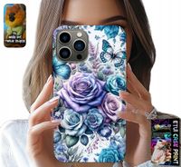 ETUI DO IPHONE 13 PRO - KWIECISTE WZORY RÓŻEKWIATKI CASE + SZKŁO