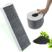 Filtr Węglowy do Okapu Kuchennego z Aktywnym Węglem Szary 150 cm Wydajny