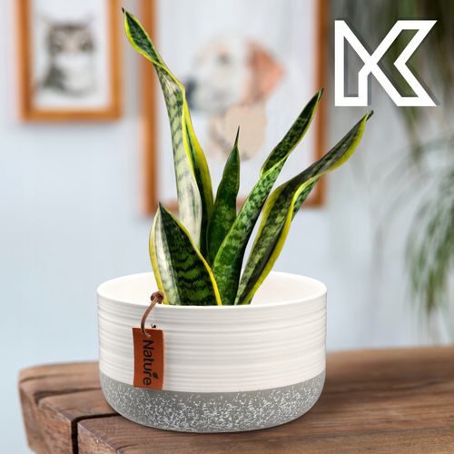 KADAX Doniczka Ceramiczna Osłonka 17x9cm Biała na Arena.pl