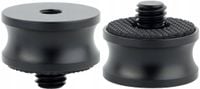 Adapter tuleja redukcja 1/4" na 3/8" statywowa aluminiowa z gumą 22 mm