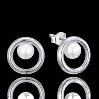 MINET Srebrne kolczyki z naturalnymi perłami