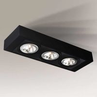 Spot LAMPA sufitowa KOGA 7128 Shilo natynkowy metalowy czarny