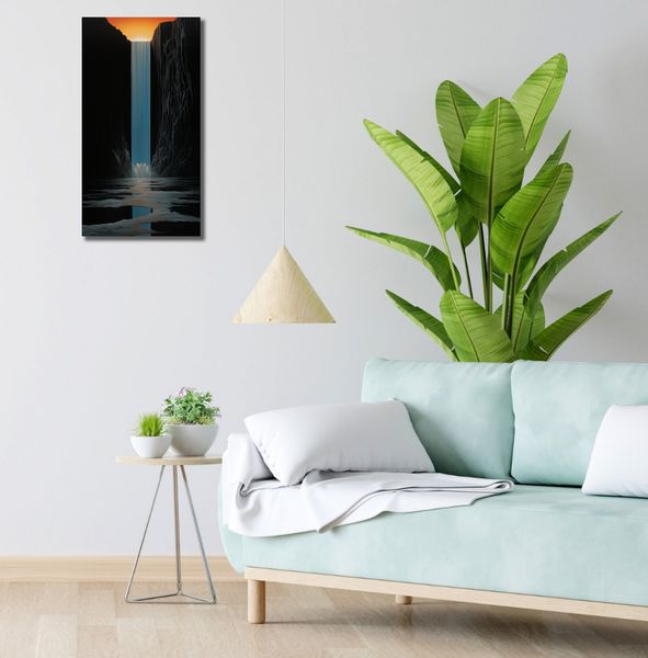 Obraz 30x60cm Wodospad Światła zdjęcie 2