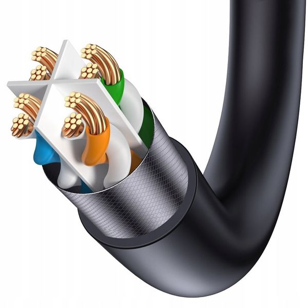 Kabel do internetu Ethernet Cat 7, 10m, Baseus zdjęcie 8