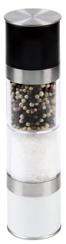 Młynek do soli i pieprzu BOTH TOGETHER, biały, czarny, srebrny na Arena.pl