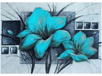 50X70CM MAKOWY DUET NR 6 OBRAZ POKOJU DREWNINE