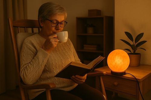 Lampa solna HIMALAJSKA 3-4 kg okrągła jonizator powietrza księżyc Luna na Arena.pl