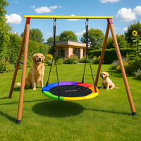 Huśtawka bocianie gniazdo 100cm multikolor dla dzieci do ogrodu