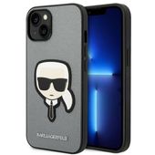 Karl Lagerfeld KLHCP14SSAPKHG iPhone 14 6,1" srebrny/silver hardcase Saffia