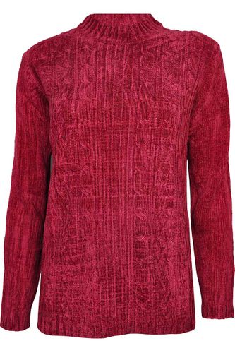 H&M Bordowy Sweter, Warkocz, Soft - 38 / M na Arena.pl
