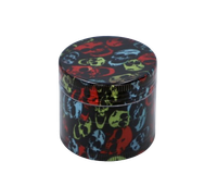 Metalowy Młynek do Tytoniu CBD Suszu Grinder z Kolorowymi Czaszkami