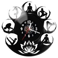 Zegar ścienny z płyty winylowej Joga 280.14