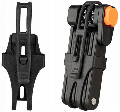 Zapięcie Rowerowe Do Roweru Składane Blokada Szyfr Utwardzana Stal na Arena.pl