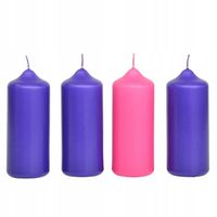 ŚWIECE ADWENTOWE - komplet wys. 11 cm - 6406