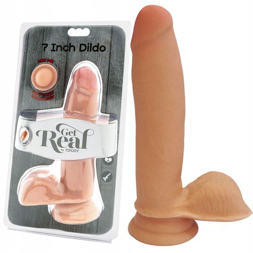 Penis realistyczny, cieliste dildo. Przyssawka. na Arena.pl