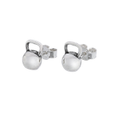 Fit Kolekcja - Kolczyki srebrne KETTLEBELL
