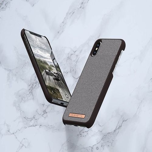 Nordic Elements Saeson Idun - Materiałowe etui iPhone Xs Max (Dark Brown) na Arena.pl