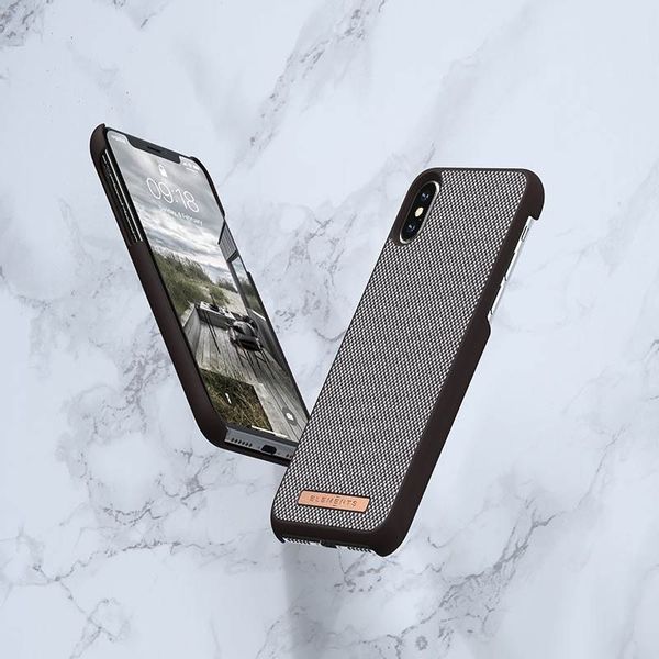 Nordic Elements Saeson Idun - Materiałowe etui iPhone Xs Max (Dark Brown) zdjęcie 3