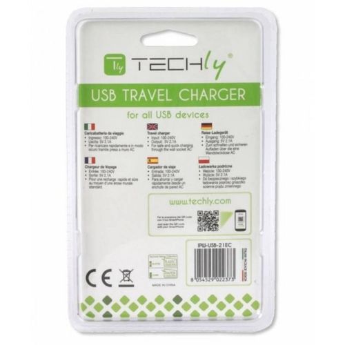 Techly Ładowarka sieciowa slim USB 5V 2.1A biała na Arena.pl